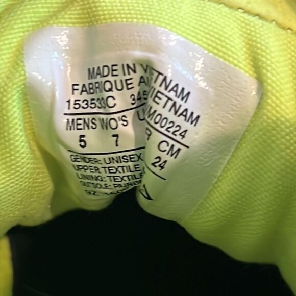 Converse Counter Climate high tops size 7 black and neon yellow EUC Chuck Taylor - Picture 10 of 11